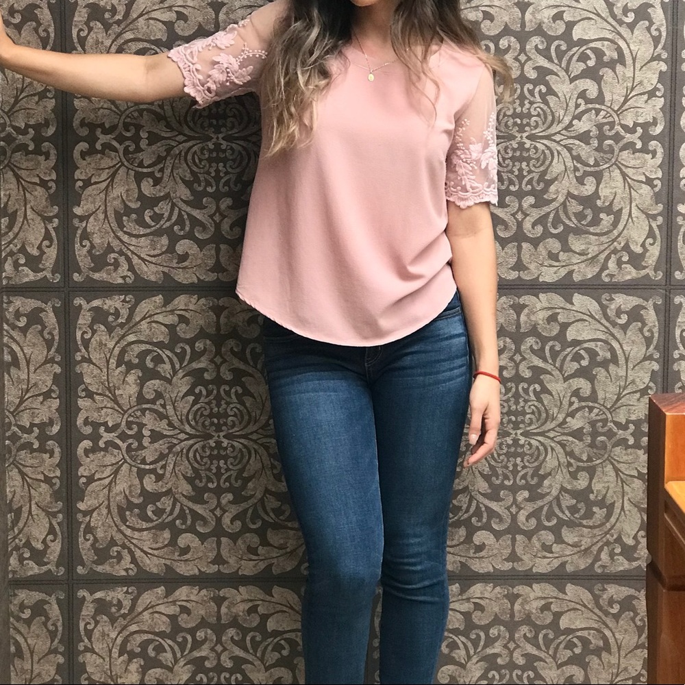 Pink blouse